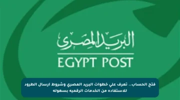 فتح الحساب.. تعرف على خطوات البريد المصري وشروط إرسال الطرود للاستفادة من الخدمات الرقمية بسهولة